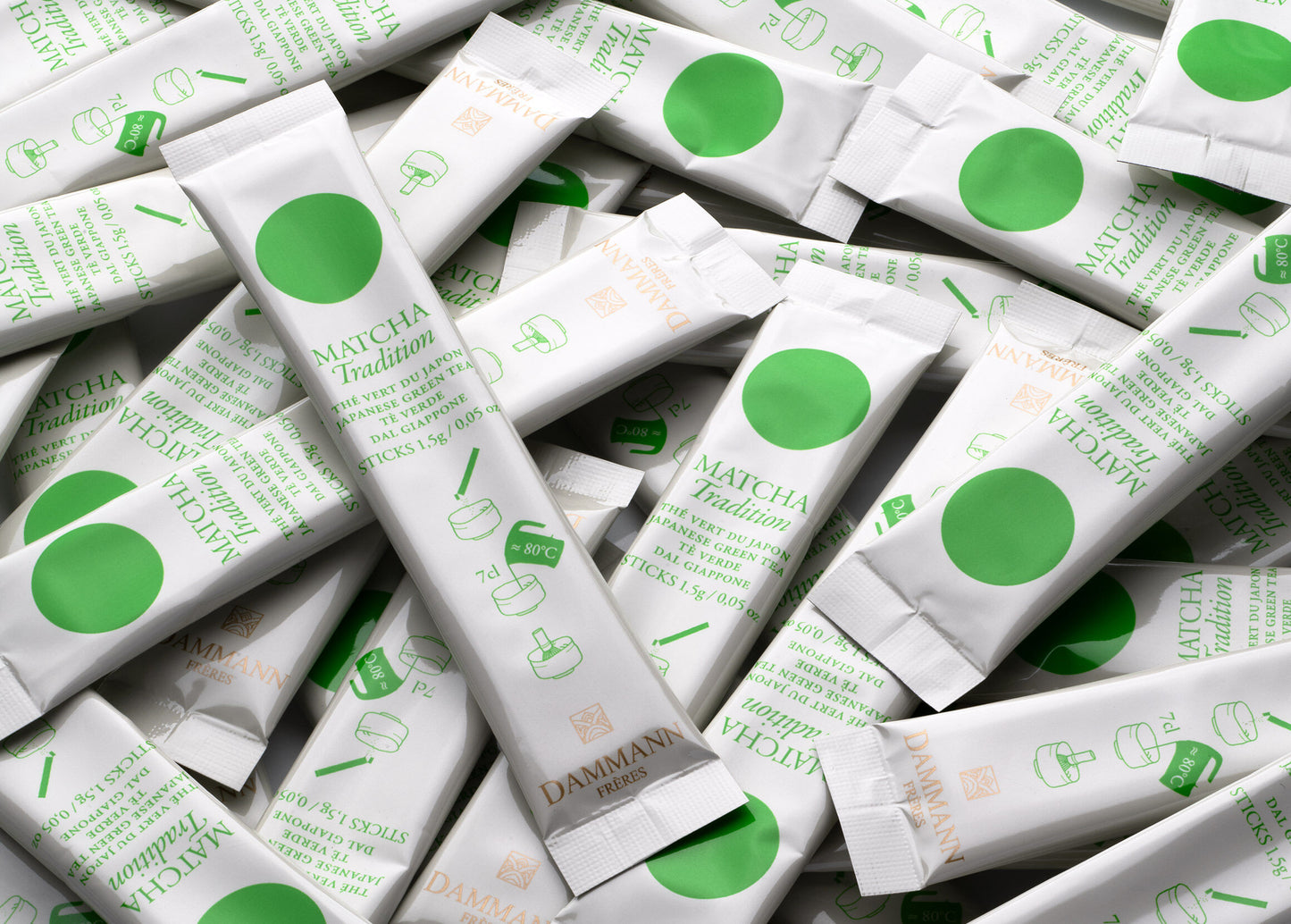 Étui x15 Sticks Matcha Tradition thé vert du japon