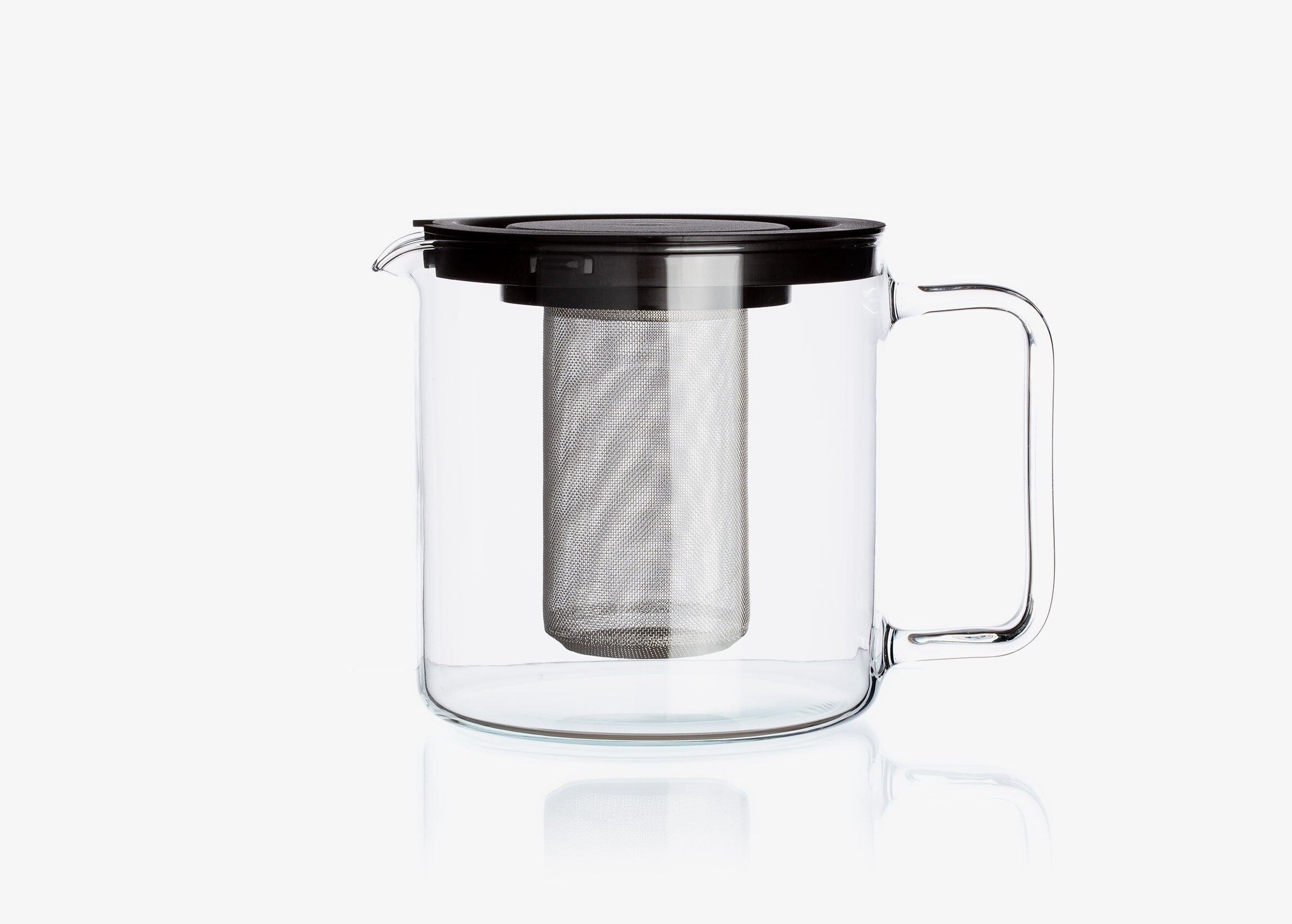 Théière en verre - METROPOLIS. théière filtre inox 1.3L