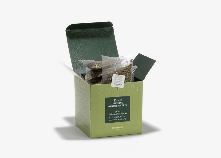 Boîte Sachets Cristal x25 - VERVEINE-MENTHE POIVRÉE