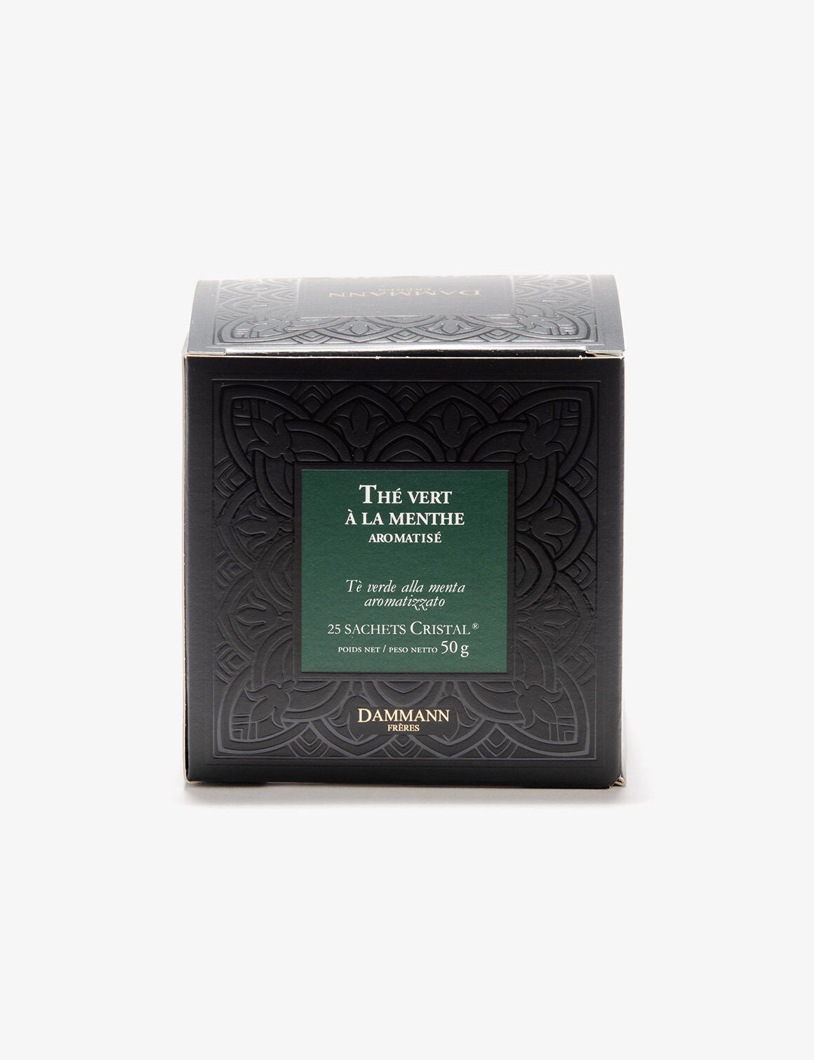 Boîte Sachets Cristal x25 - THÉ VERT À LA MENTHE