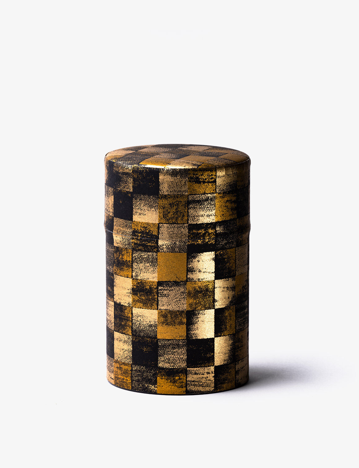 Boîte métal vrac 100g - CHIKAKU motif damier noir