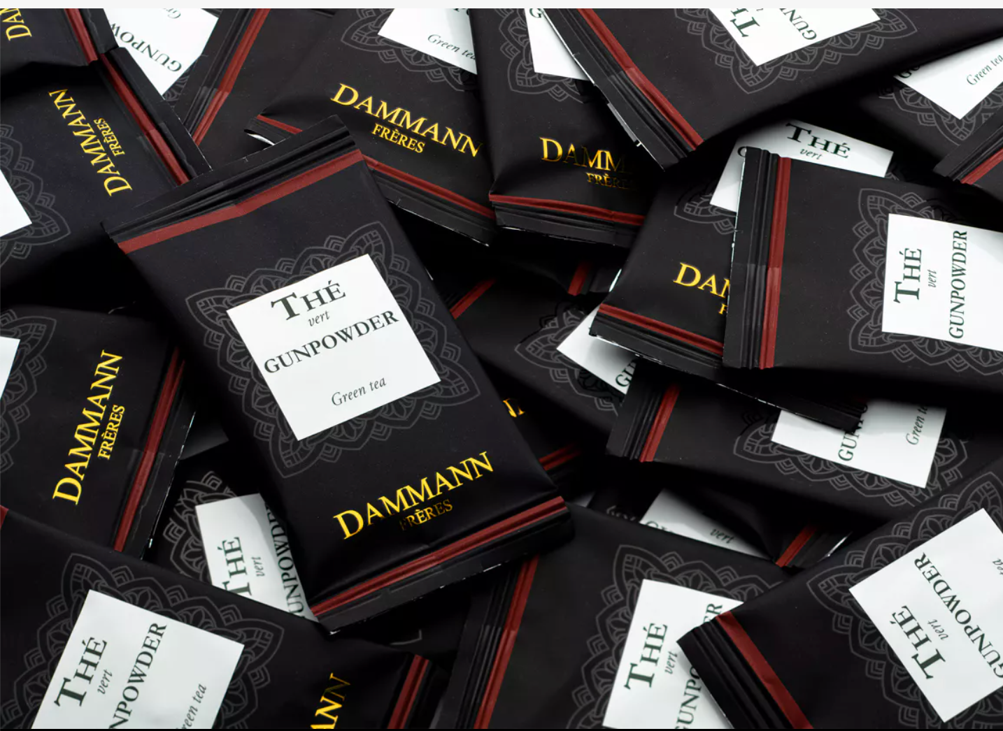 Carton Sachets Enveloppés x250 - THÉ VERT GUNPOWDER