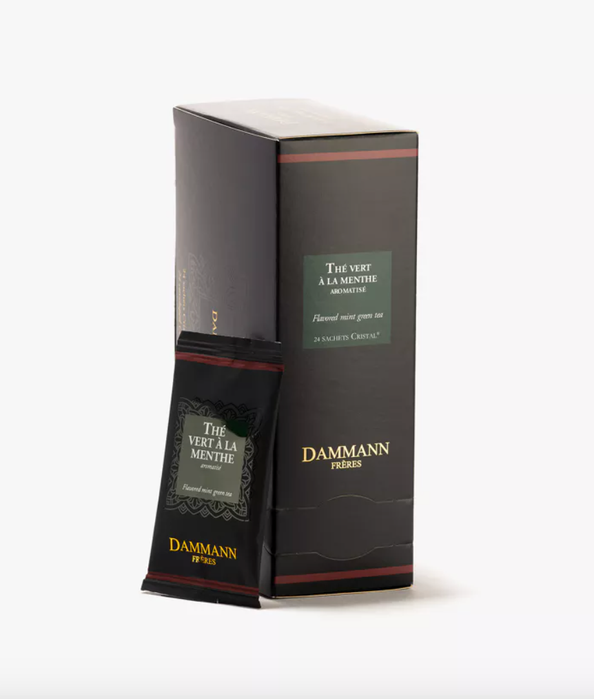 Boîte Sachets Enveloppés x24 - THÉ VERT À LA MENTHE