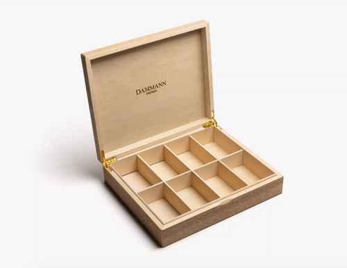 Coffret boîte - COFFRET BOIS CLAIR pour 48 sachets (vide)