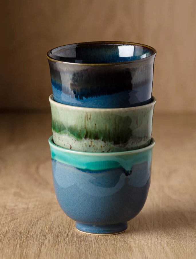 IWA - bol à thé du japon - 15cl - bleue noire