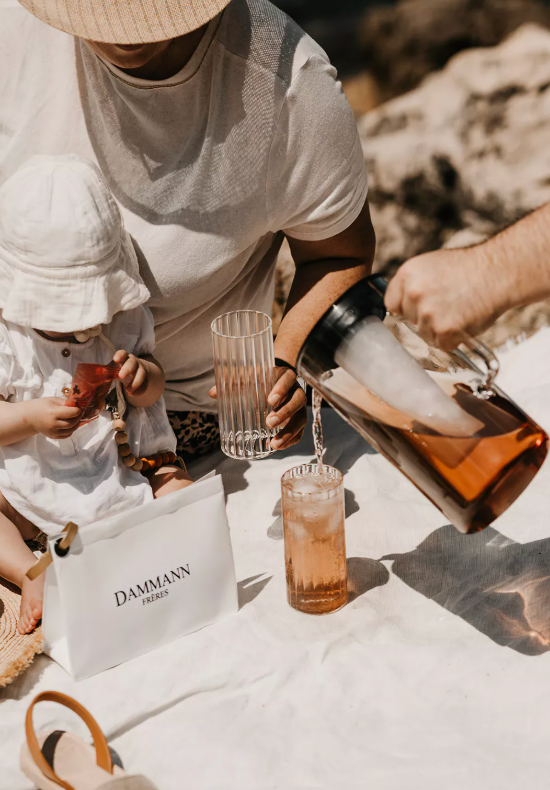 RIVIERA - pichet à thé glacé en verre - 1.9L + infuseur + réserve de glace