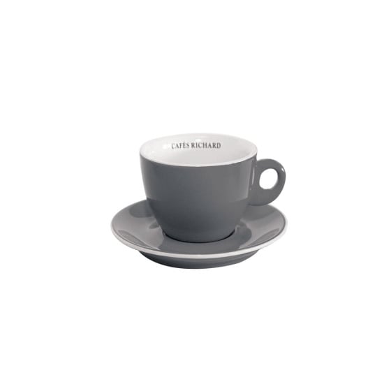 Tasse et Soucoupe - BARISTA GREY DOUBLE EXPRESSO - 20cl x 6 pièces
