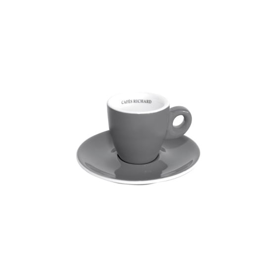 Tasse et Soucoupe - BARISTA GREY EXPRESSO - 6cl x 6 pièces