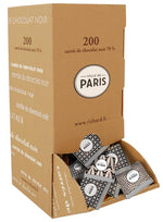 Carré chocolat noir 4g - Ville De Paris - 200 pièces