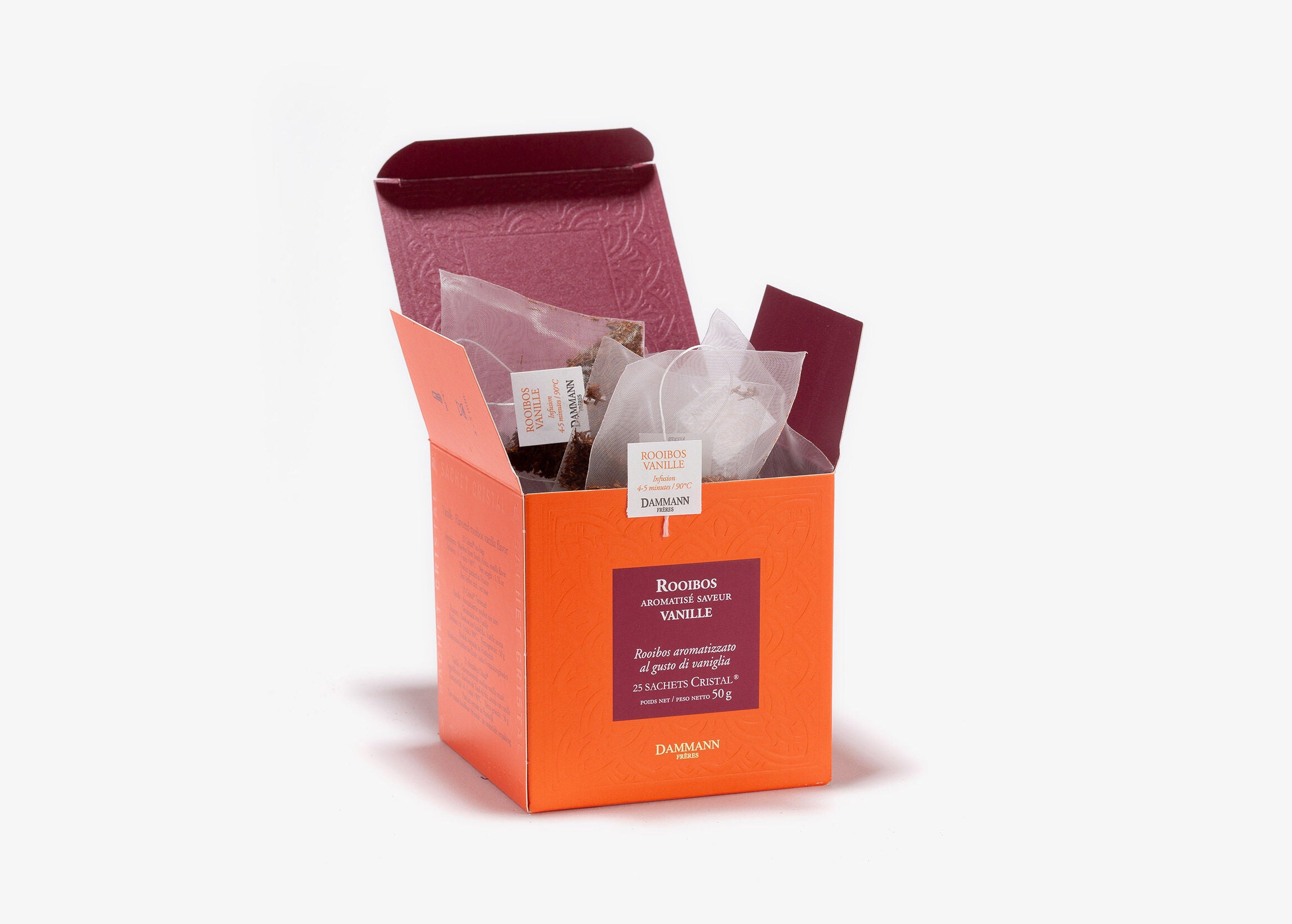 Boîte Sachets Cristal x25 - ROOIBOS VANILLE