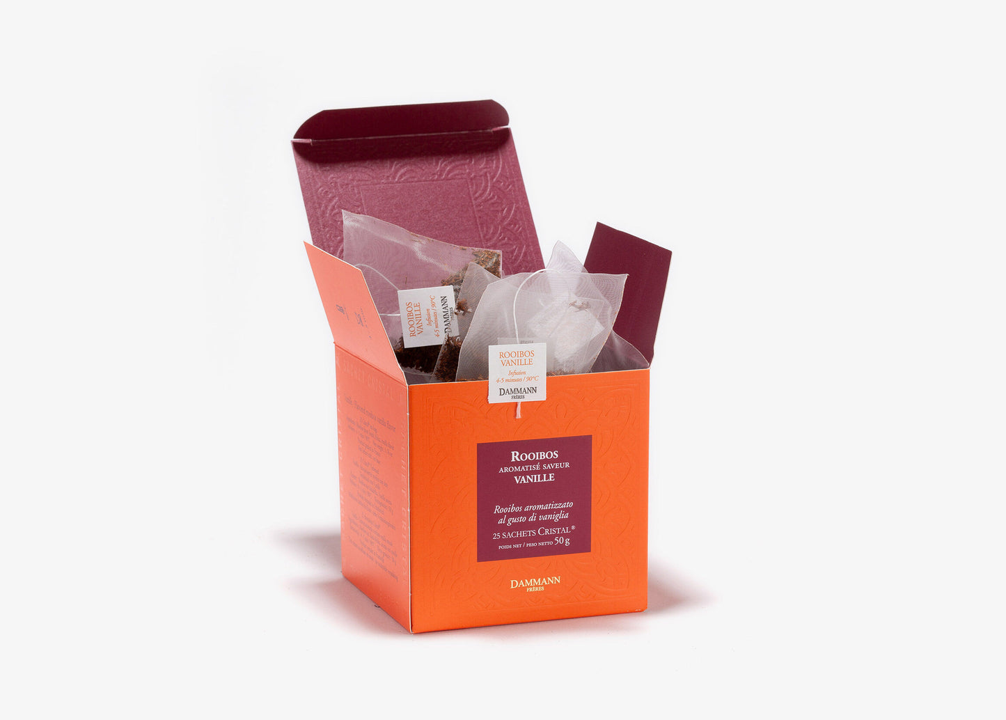 Boîte Sachets Cristal x25 - ROOIBOS VANILLE