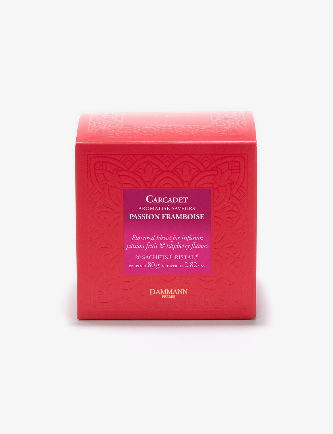 Boîte Sachets Cristal x20 - CARCADET PASSION FRAMBOISE