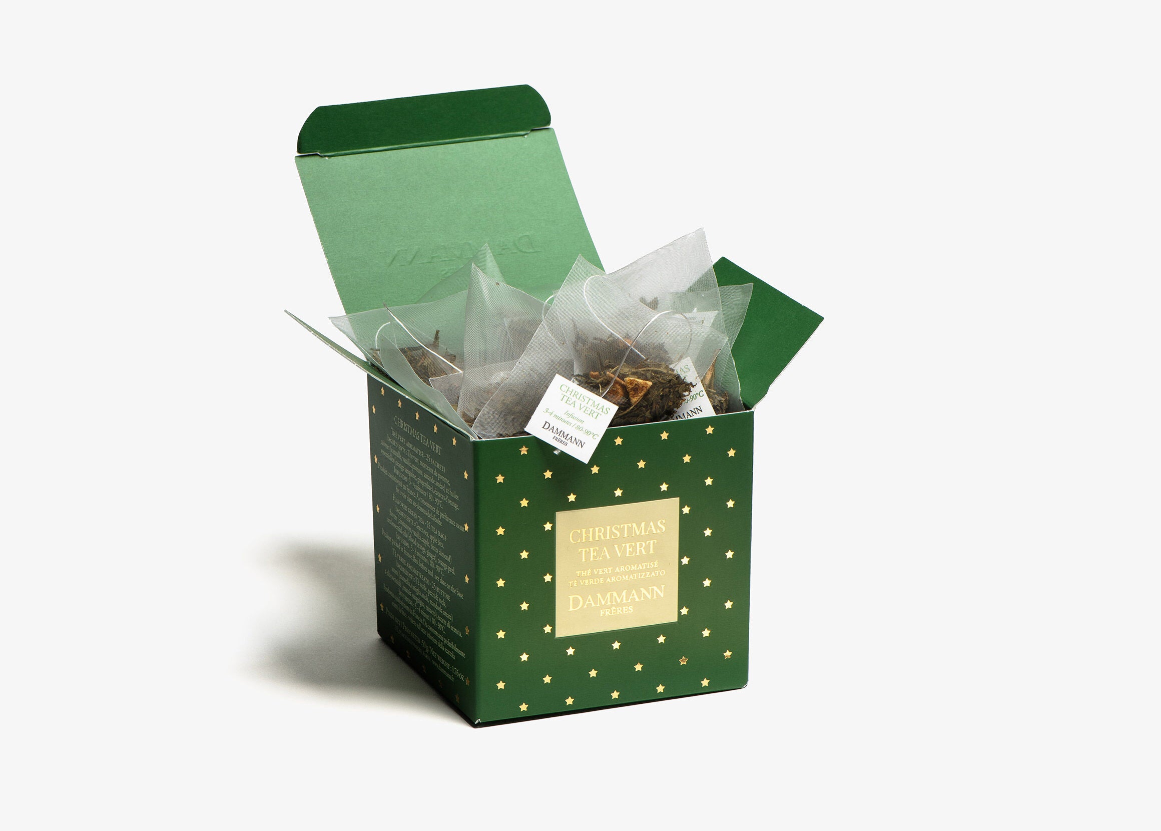 Boîte Sachets Cristal x25 - CHRISTMAS TEA VERT