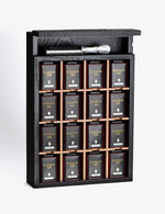 Coffret - MY LITTLE BOUTIQUE. présentoir bois garnis de 16 mini boîtes + 1 infuseur