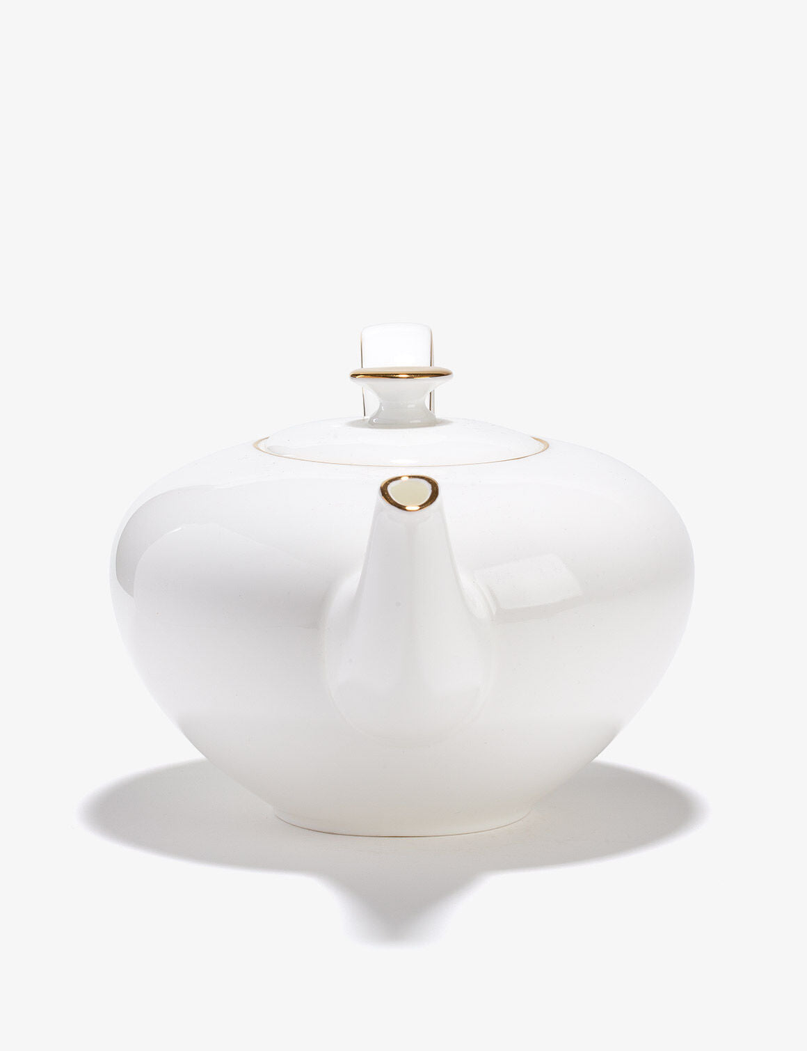 Théière en verre - CONCORDE. théière 1L bone china liseré or
