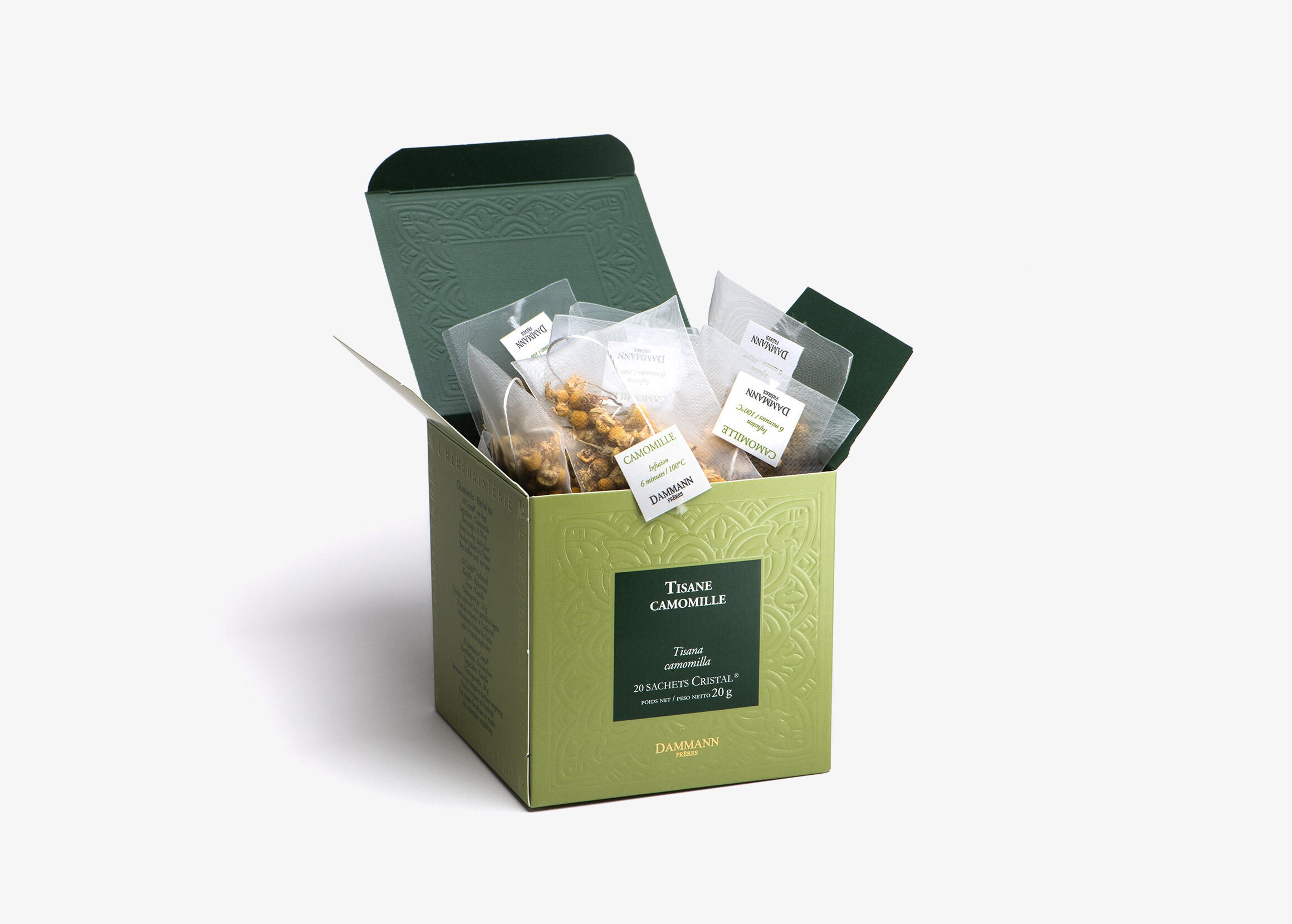 Boîte Sachets Cristal x20 - CAMOMILLE