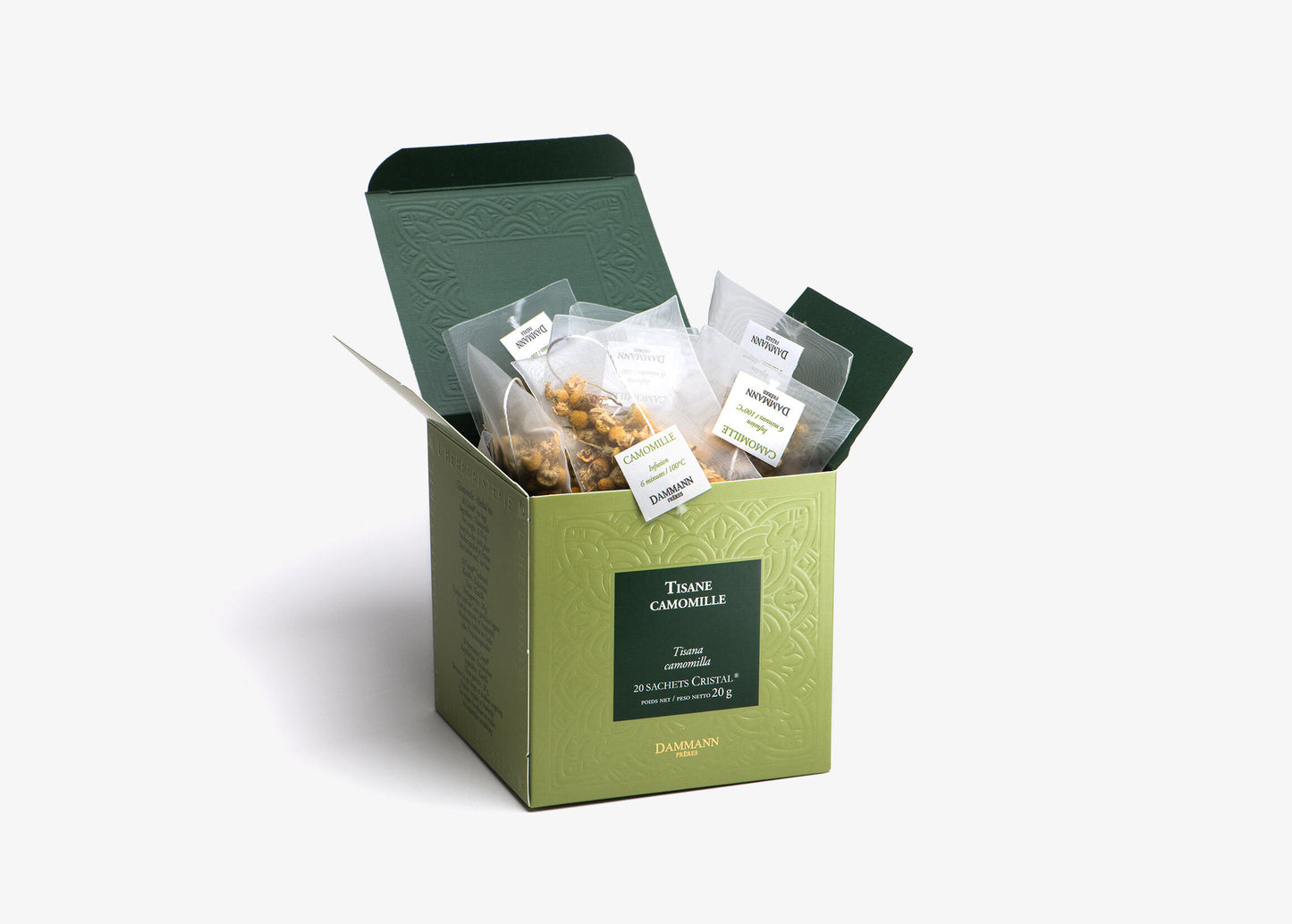 Boîte Sachets Cristal x20 - CAMOMILLE