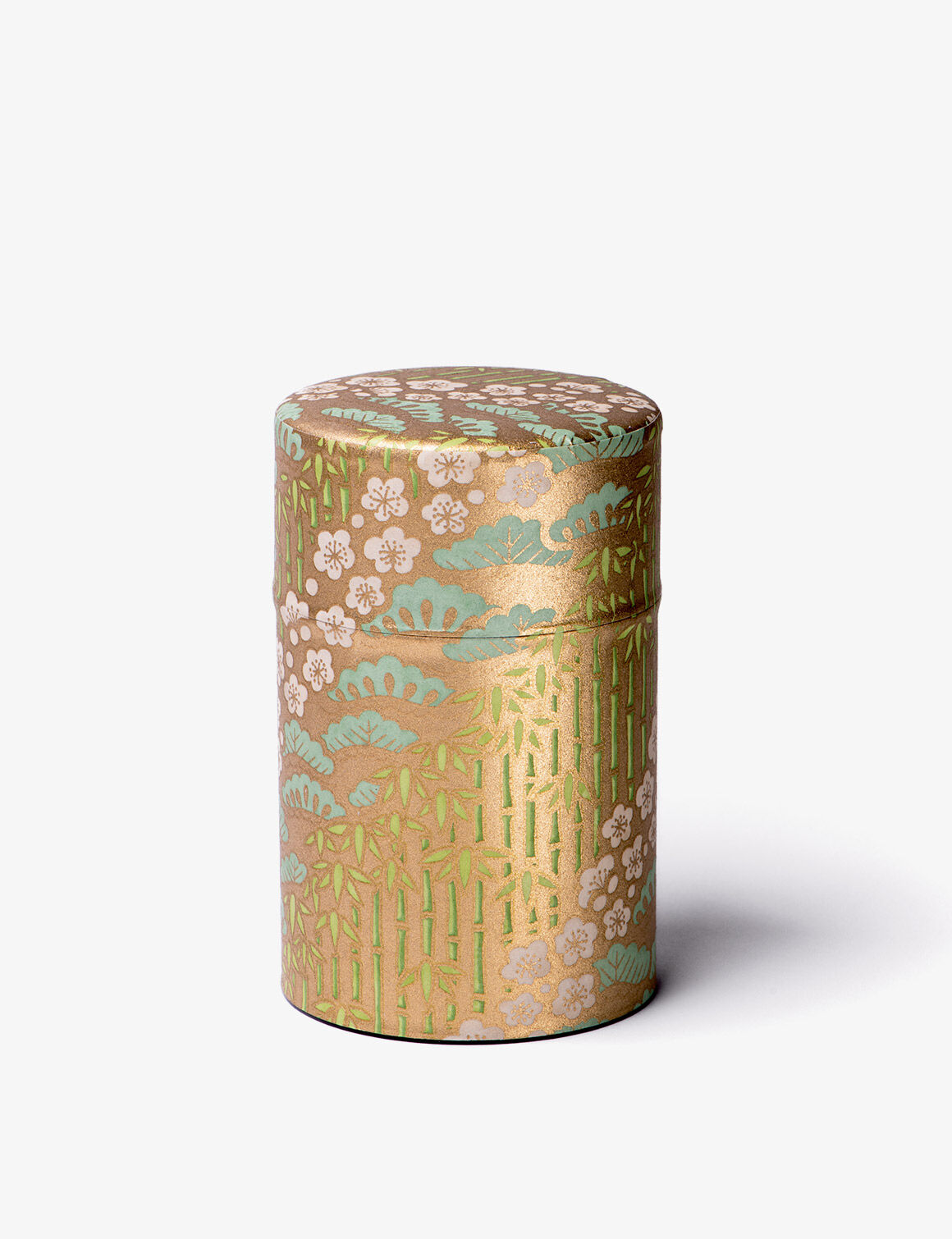 Boîte métal vrac 100g - SAKURA motif fond or