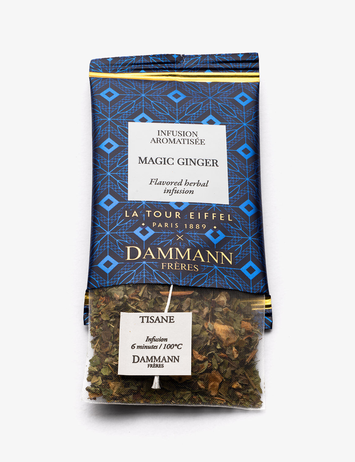 COFFRET TOUR EIFFEL assortiment  20 sachets. 4 thés + 1 infusion aromatisée