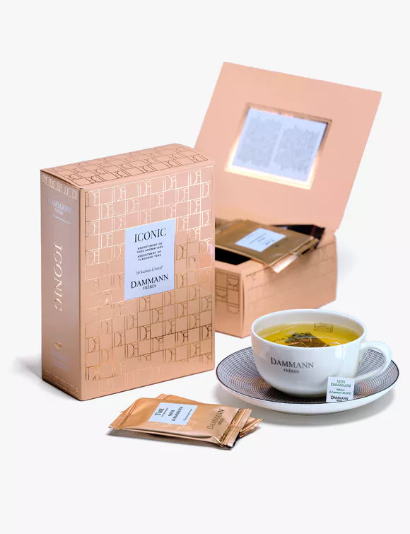 Coffret Assortiment Sachets Cristal x20 - ICONIC.  assortiment de thés iconiques