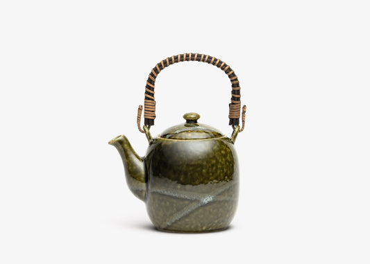 Théière en grès - YOAKE. théière verte 0.6 L