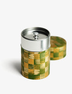 Boîte métal vrac 100g - CHIKAKU motif damier vert