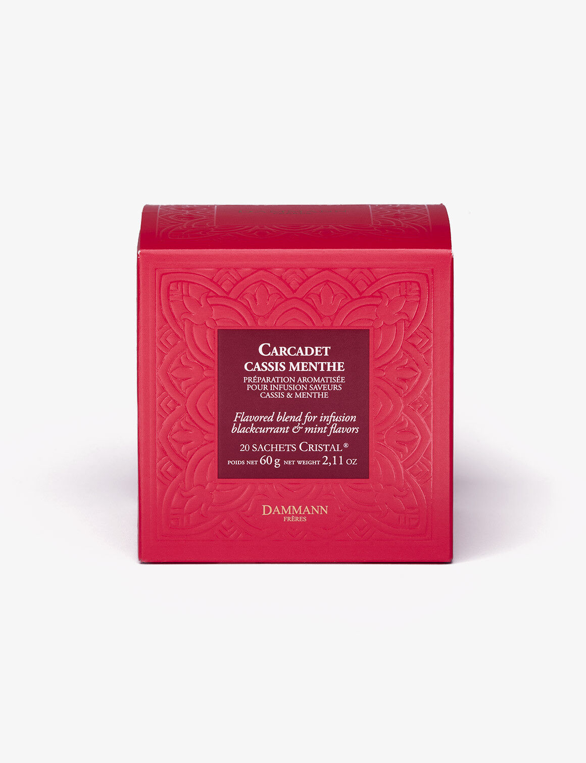 Boîte Sachets Cristal x20 - CARCADET CASSIS MENTHE