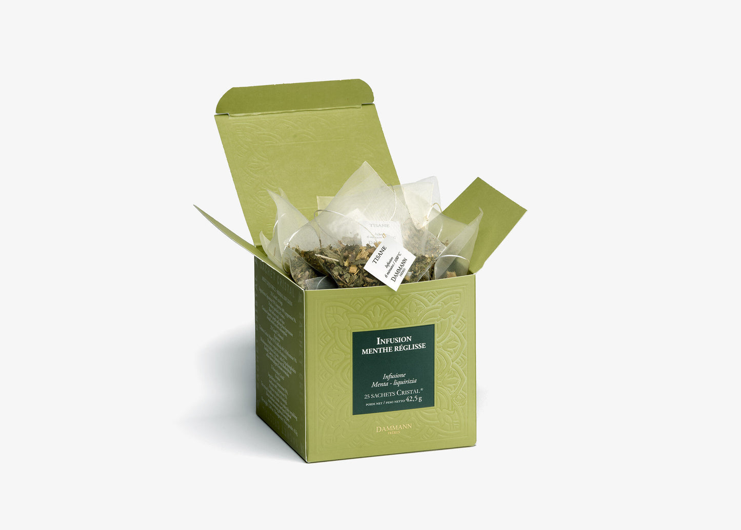 Boîte Sachets Cristal x20 - INFUSION RÉGLISSE MENTHE