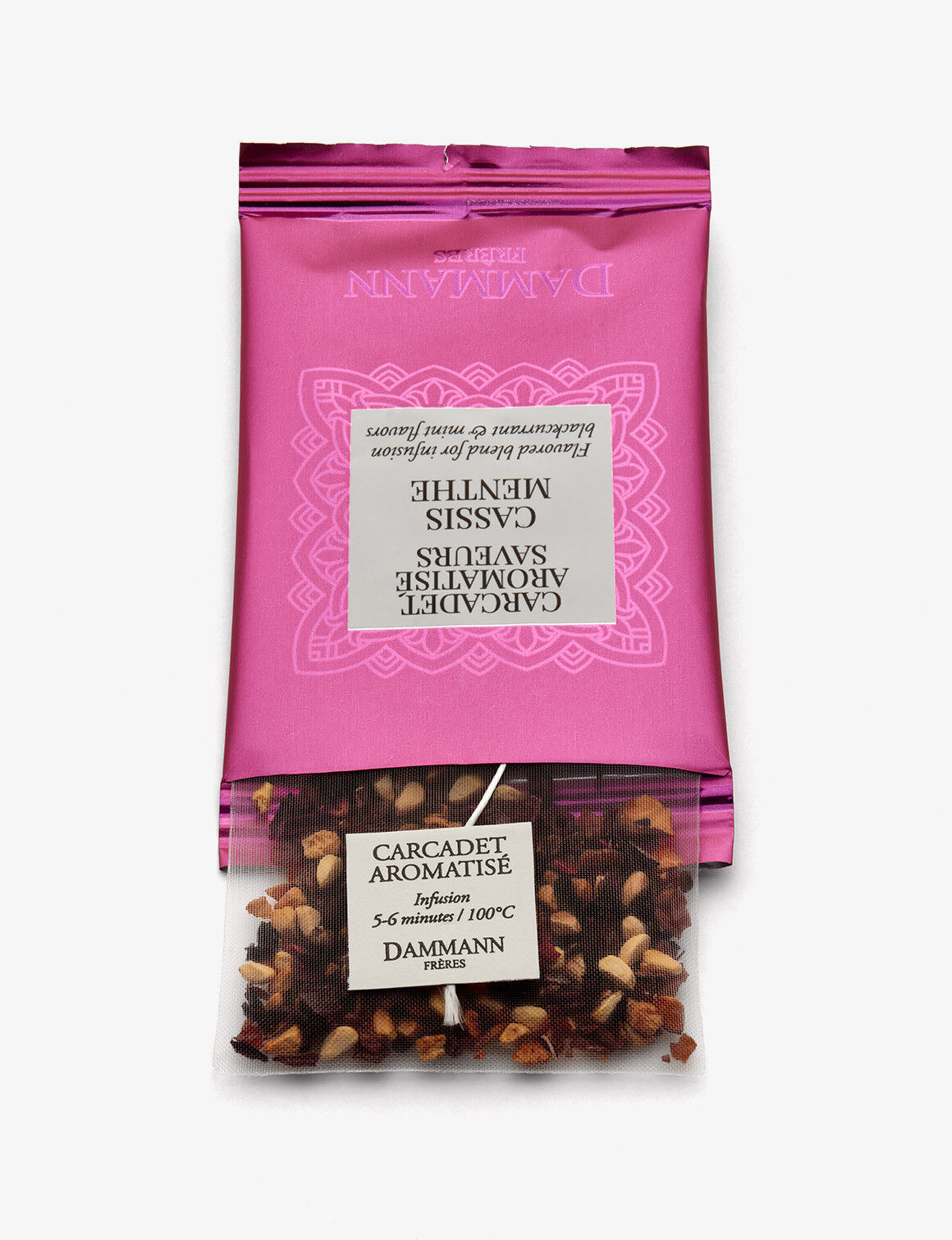 Boîte Sachets Enveloppés x24 - CARCADET CASSIS MENTHE