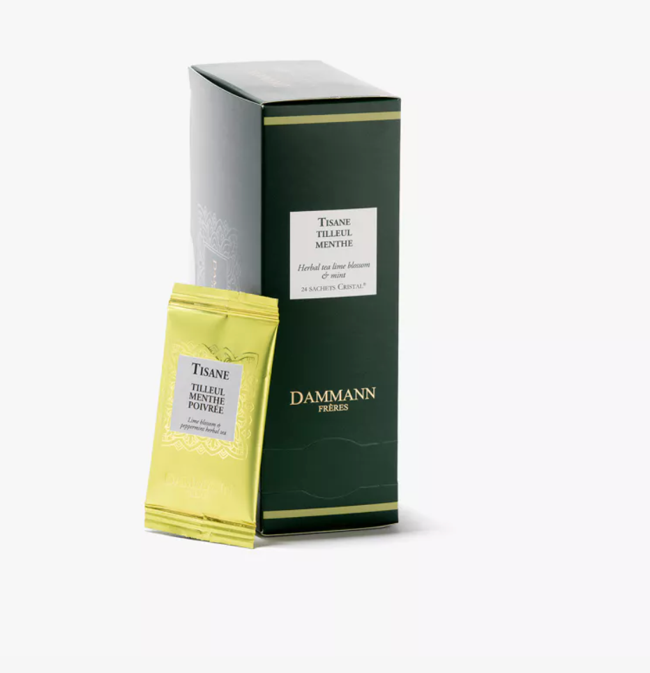 Boîte Sachets Enveloppés x24 - TILLEUL-MENTHE POIVRÉE