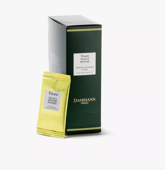 Boîte Sachets Enveloppés x24 - TILLEUL-MENTHE POIVRÉE
