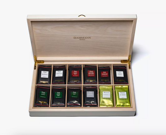 Coffret - PALACE - bois laqué ivoire (72 sachets Cristal®)