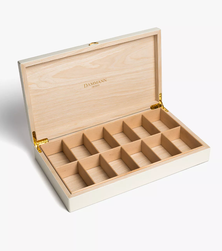 Coffret - PALACE - bois laqué ivoire (72 sachets Cristal®)