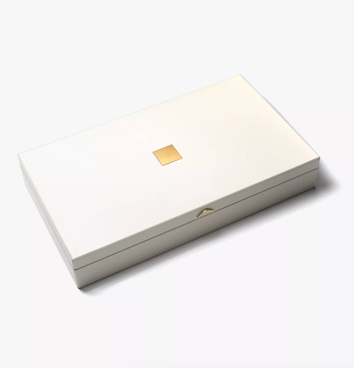 Coffret - PALACE - bois laqué ivoire (72 sachets Cristal®) - vide