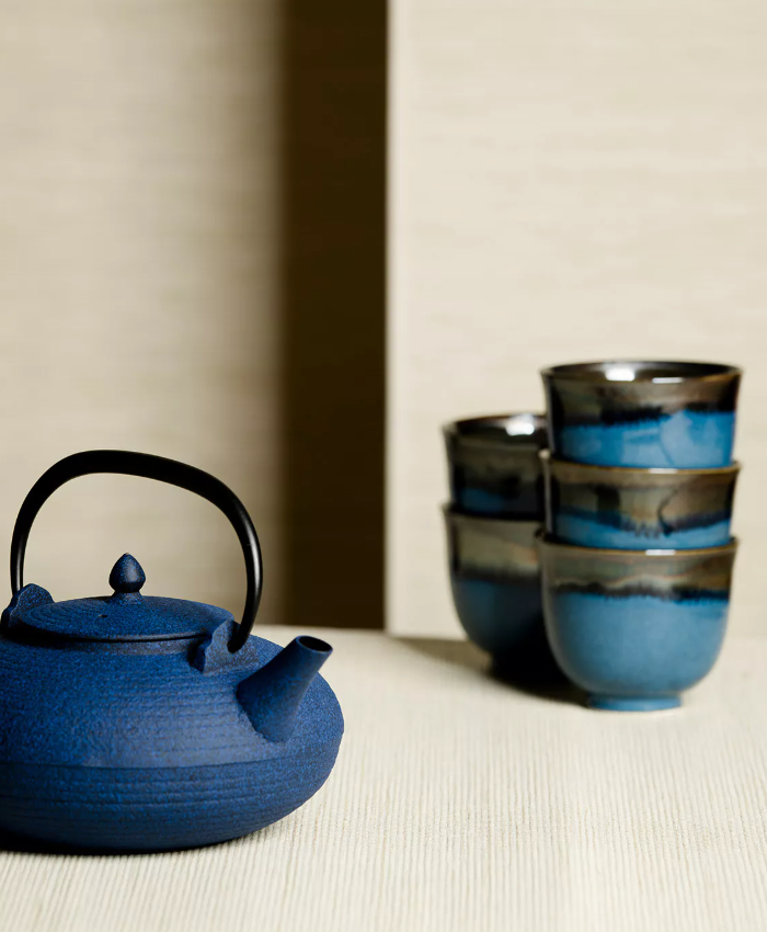 IWA - bol à thé du japon - 15cl - bleue noire