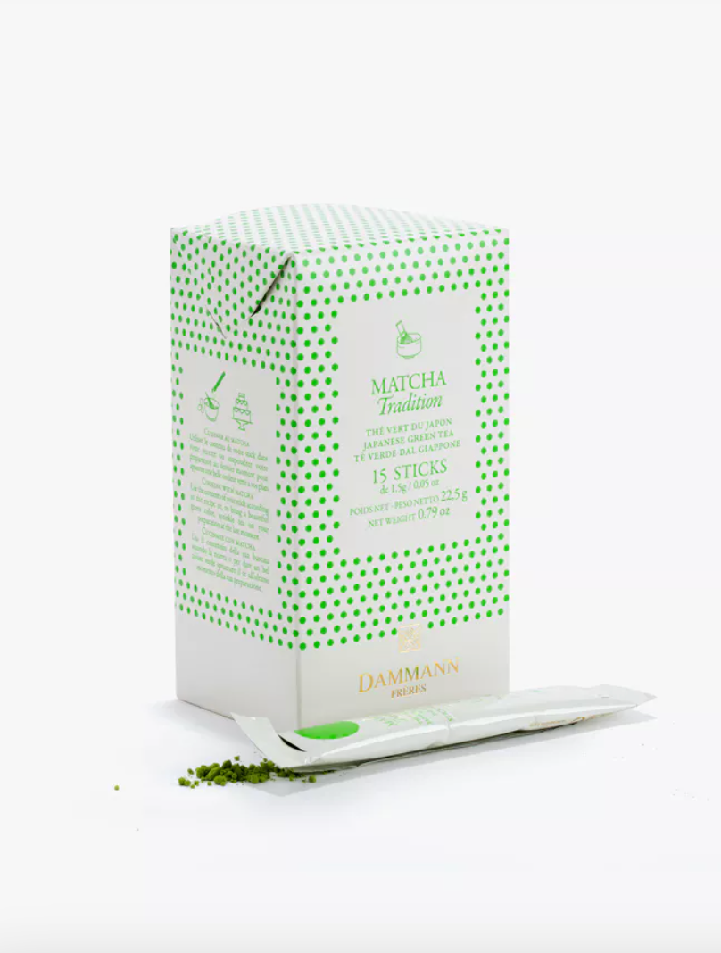 Étui x15 Sticks Matcha Tradition thé vert du japon