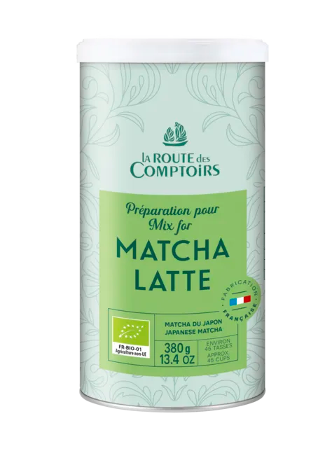 Préparation bio pour matcha latte La Route des comptoirs - 380g