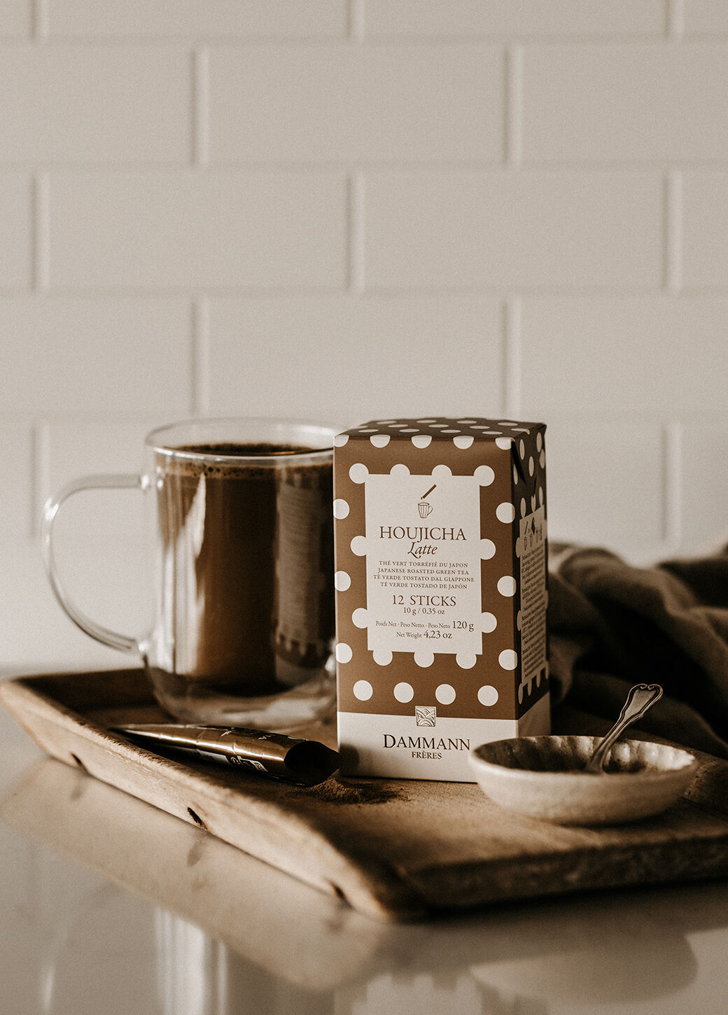 Étui x12 sticks Houjicha latte