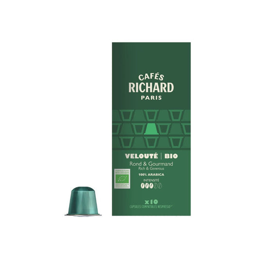 Café expresso Bio capsules compatibles Nespresso® x10- Intensité Moyenne - 100% Arabica
