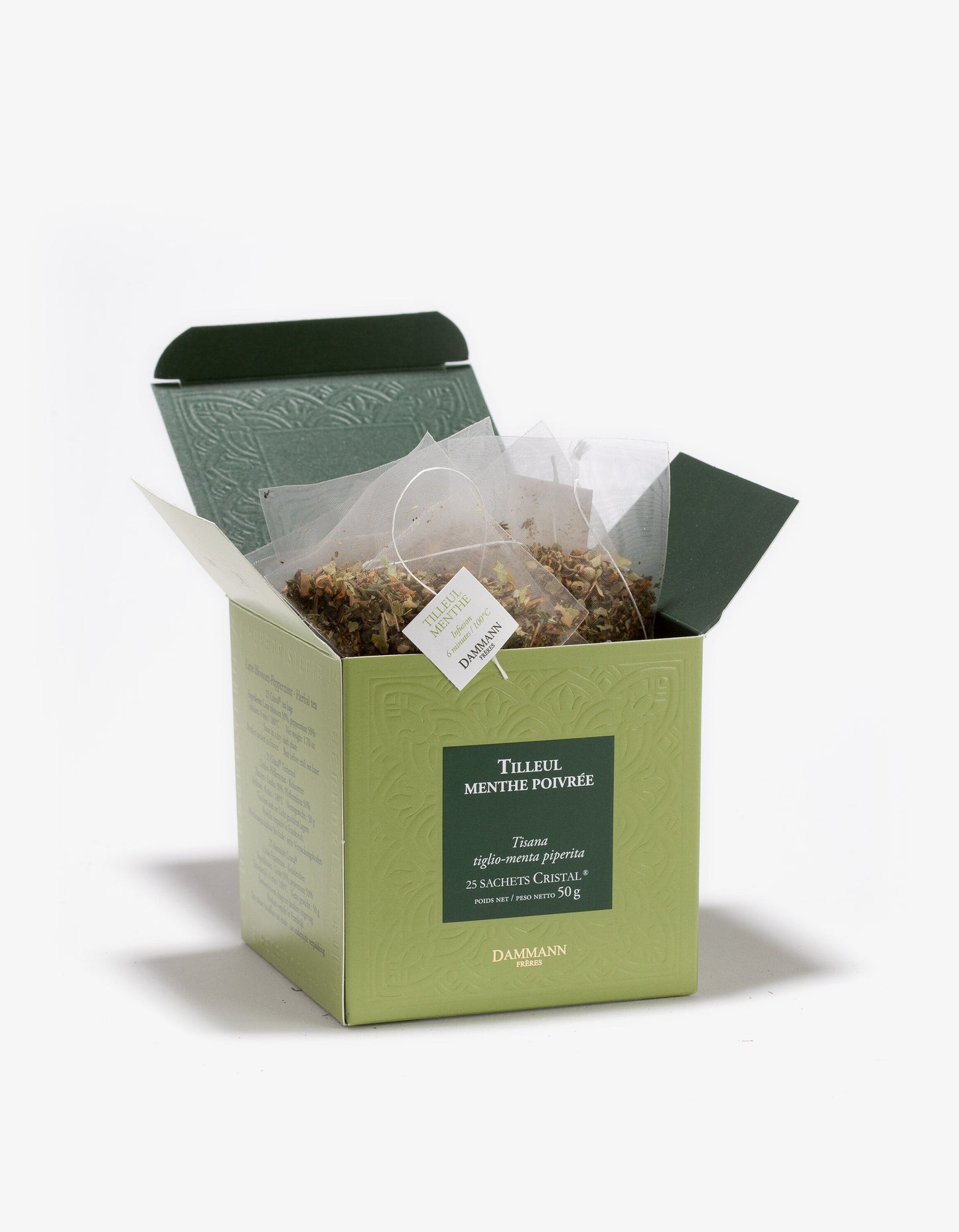 Boîte Sachets Cristal x25 - MENTHE POIVRÉE