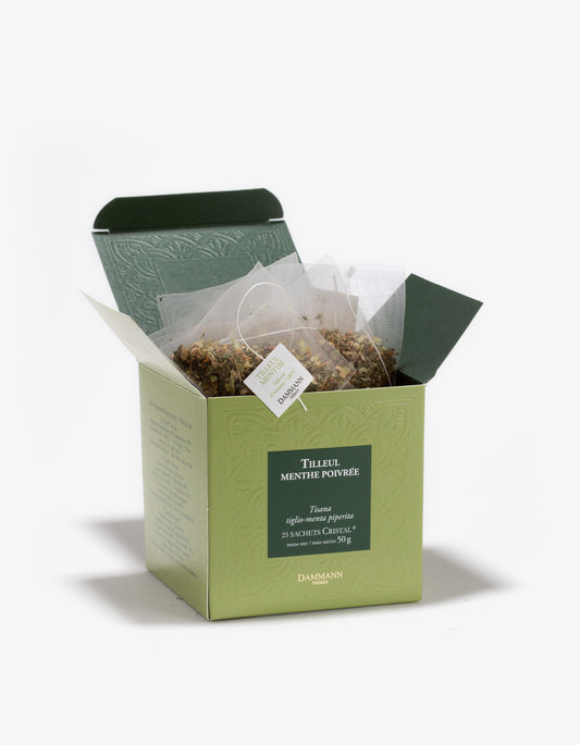 Boîte Sachets Cristal x25 - MENTHE POIVRÉE