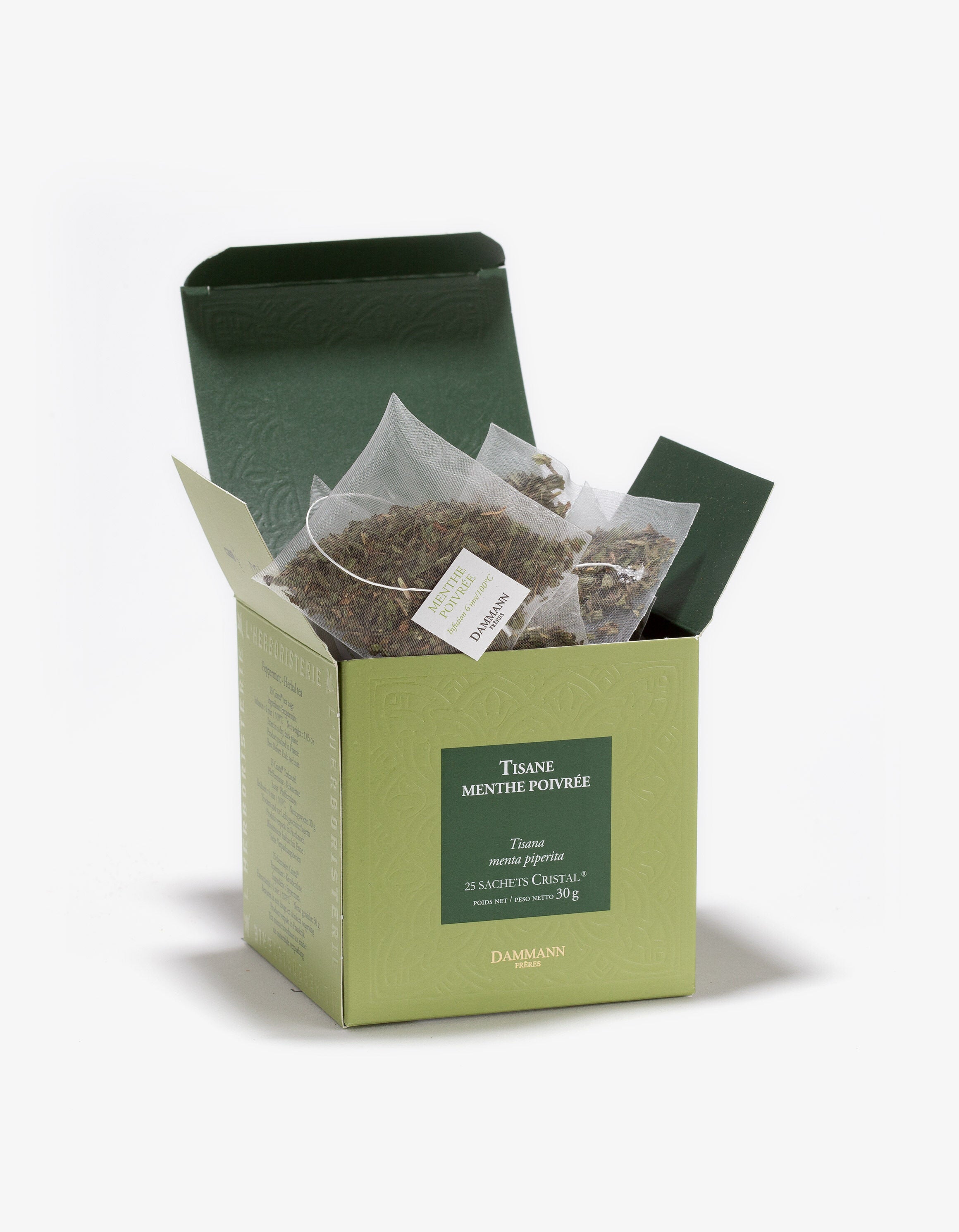 Boîte Sachets Cristal x25 - TILLEUL-MENTHE POIVRÉE