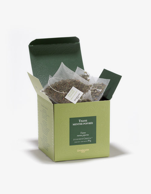 Boîte Sachets Cristal x25 - TILLEUL-MENTHE POIVRÉE