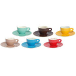 Tasse et Soucoupe - BARISTA assorties CAPPUCCINO - 28cl x 6 pièces