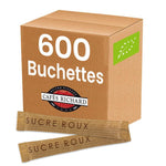 Bûchettes de sucre roux bio 3g - 600 pièces