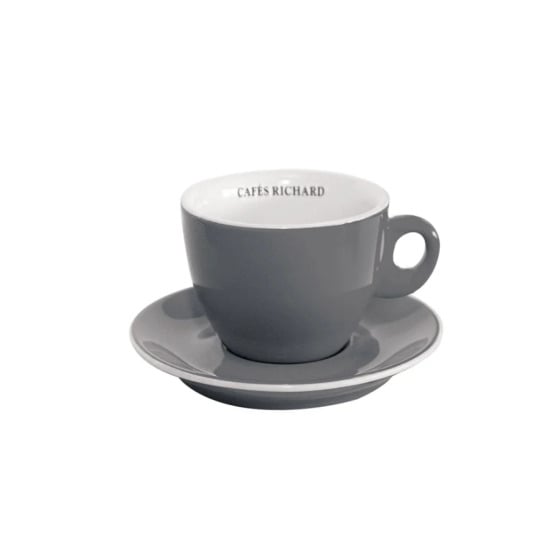Tasse et Soucoupe - BARISTA GREY CAPPUCCINO - 28cl x 6 pièces
