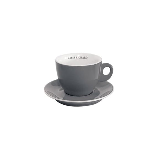 Tasse et Soucoupe - BARISTA GREY DOUBLE EXPRESSO - 20cl x 6 pièces