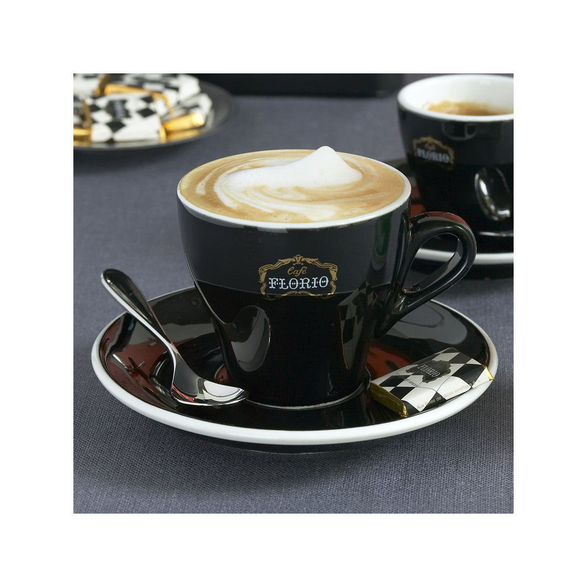 Tasse et Soucoupe - FLORIO CAPPUCCINO - 25cl  x6 pièces